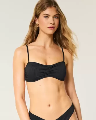 Ribbed Scoop Bikini Top