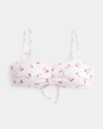 Ribbed Scoop Bikini Top