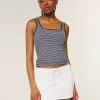 Ribbed Seamless Fabric Square-Neck Tank Ribbed Seamless Fabric Square-Neck Tank