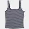 Ribbed Seamless Fabric Square-Neck Tank Ribbed Seamless Fabric Square-Neck Tank