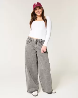 Ribbed Seamless Fabric Square-Neck Top