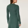 Ribbed Skater Mini Sweater Dress Ribbed Skater Mini Sweater Dress