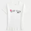 Ribbed Surf Club Graphic Baby Tee