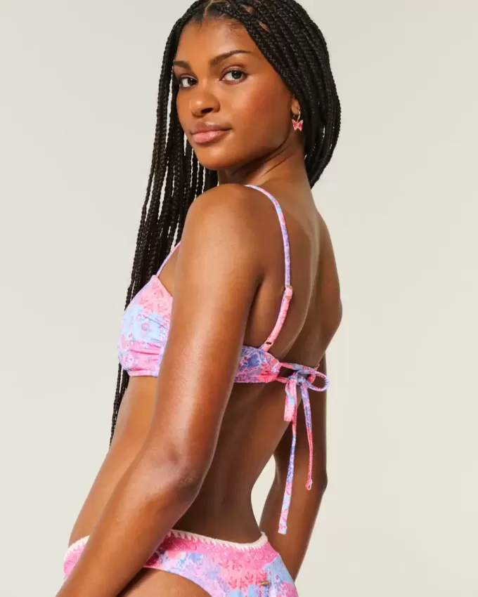 Ribbed Tie Scoop Bikini Top Ribbed Tie Scoop Bikini Top