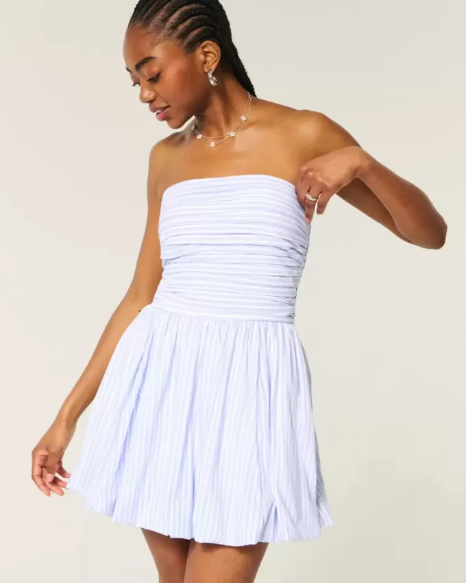 Ruched Bubble Skort Dress Ruched Bubble Skort Dress