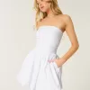 Ruched Bubble Skort Dress