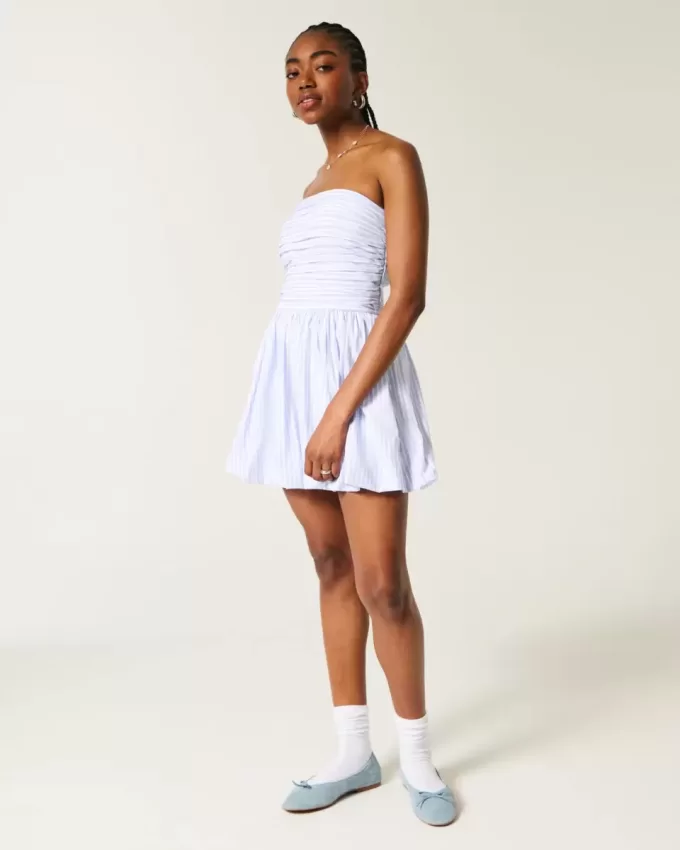 Ruched Bubble Skort Dress Ruched Bubble Skort Dress