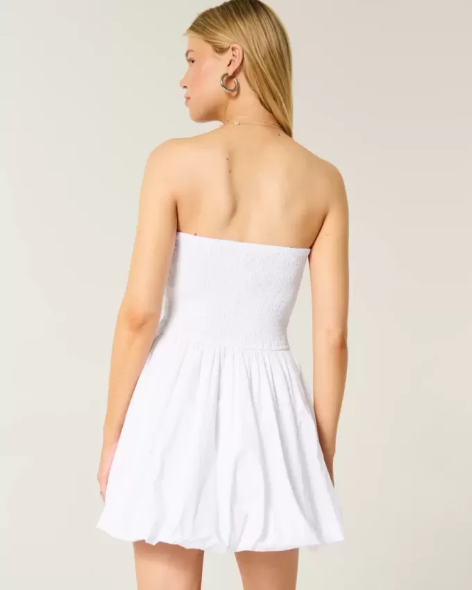 Ruched Bubble Skort Dress