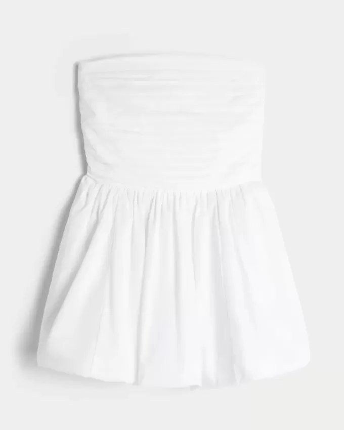 Ruched Bubble Skort Dress