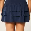 Ruffle Knit Mini Skort