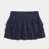 Ruffle Knit Mini Skort