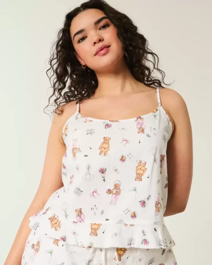 Ruffle Seersucker Sleep Tank Ruffle Seersucker Sleep Tank