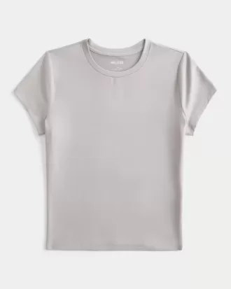 Soft Stretch Seamless Fabric Longline Baby Tee