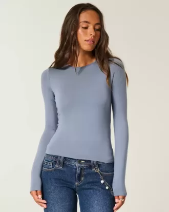 Seamless Fabric Long-Sleeve Crew Top Seamless Fabric Long-Sleeve Crew Top