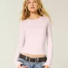Seamless Fabric Long-Sleeve Crew Top Seamless Fabric Long-Sleeve Crew Top