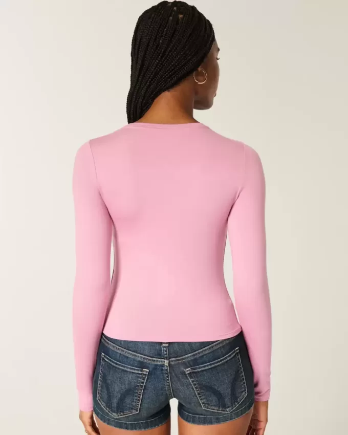Seamless Fabric Long-Sleeve Crew Top Seamless Fabric Long-Sleeve Crew Top