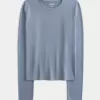 Seamless Fabric Long-Sleeve Crew Top Seamless Fabric Long-Sleeve Crew Top