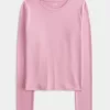 Seamless Fabric Long-Sleeve Crew Top Seamless Fabric Long-Sleeve Crew Top