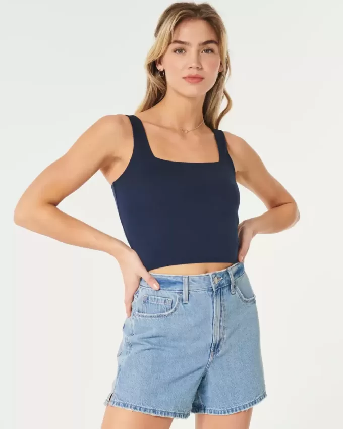 Seamless Fabric Square-Neck Tank Seamless Fabric Square-Neck Tank