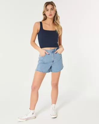 Seamless Fabric Square-Neck Tank