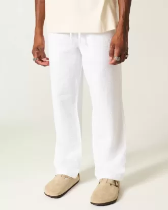 Seersucker Loose Pull-On Pants