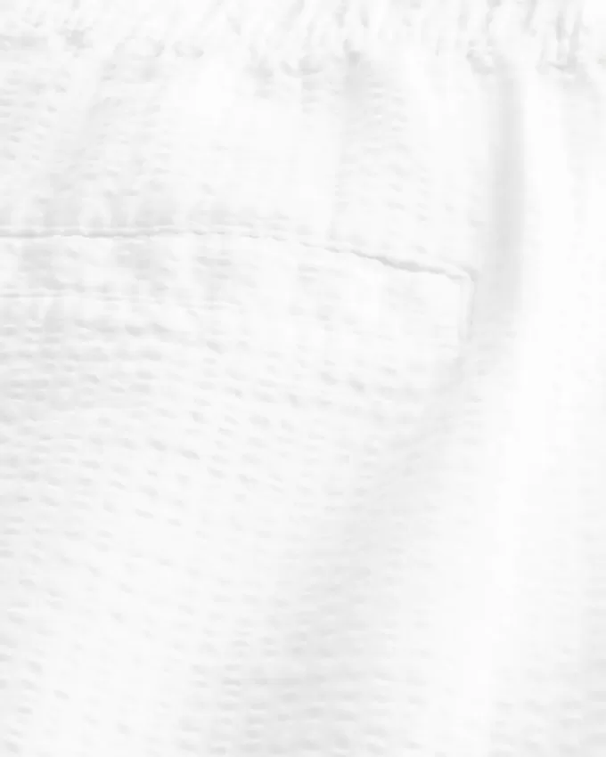Seersucker Loose Pull-On Pants Seersucker Loose Pull-On Pants