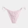 Sequin Crochet-Style Side Tie Cheeky Bikini Bottom Sequin Crochet-Style Side Tie Cheeky Bikini Bottom