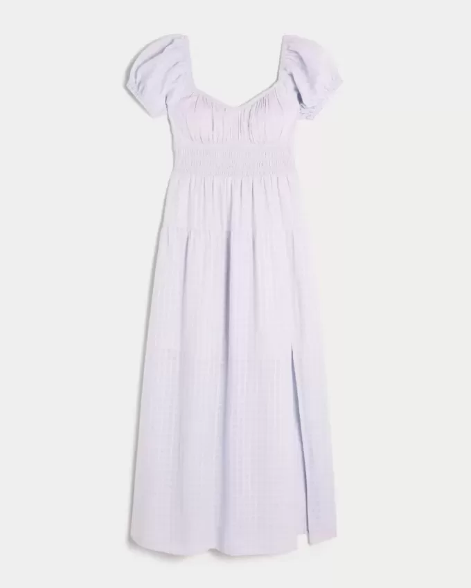 Short-Sleeve Open-Back Maxi Dress Short-Sleeve Open-Back Maxi Dress