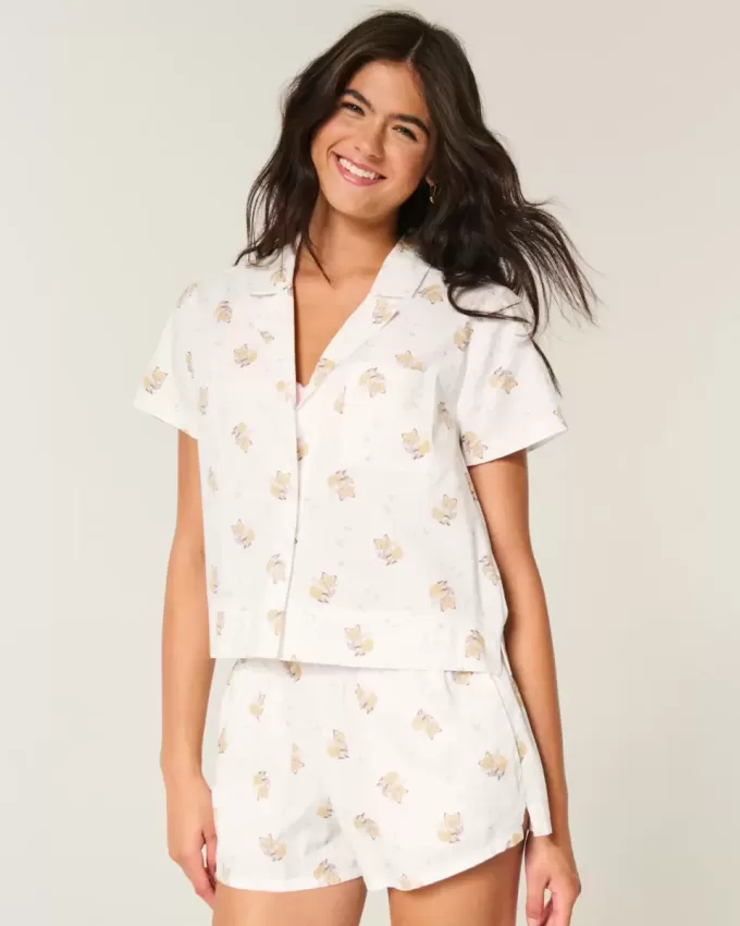 Short-Sleeve Oxford Cotton Shirt Short-Sleeve Oxford Cotton Shirt