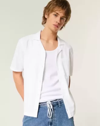 Short-Sleeve Seersucker Shirt