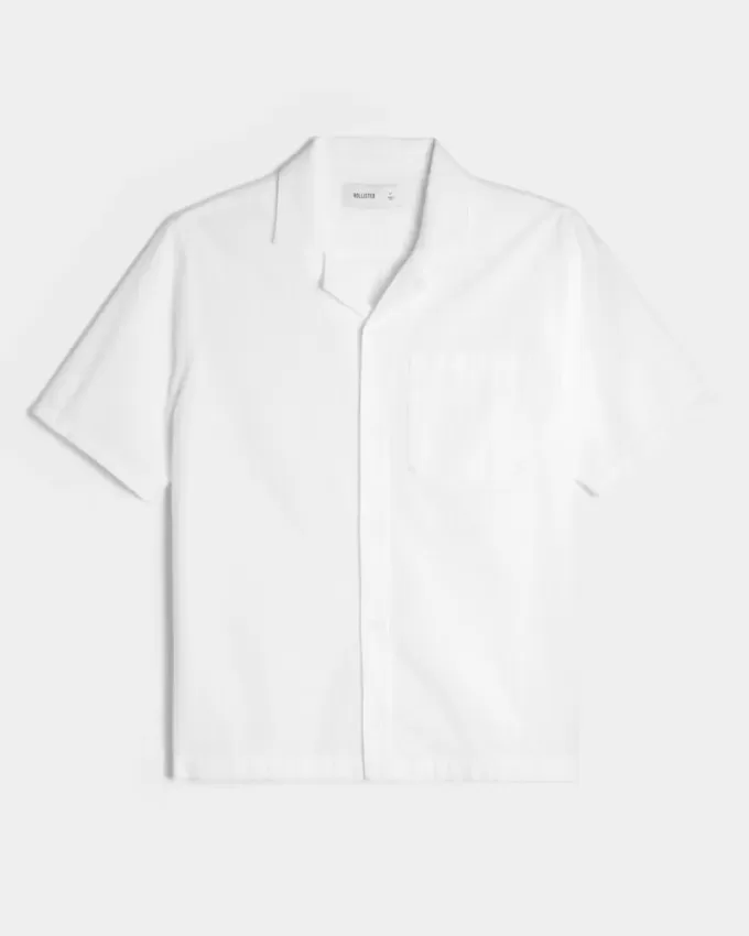 Short-Sleeve Seersucker Shirt