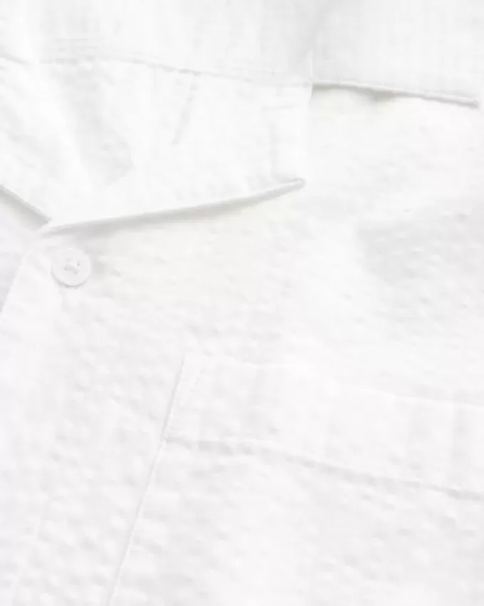 Short-Sleeve Seersucker Shirt