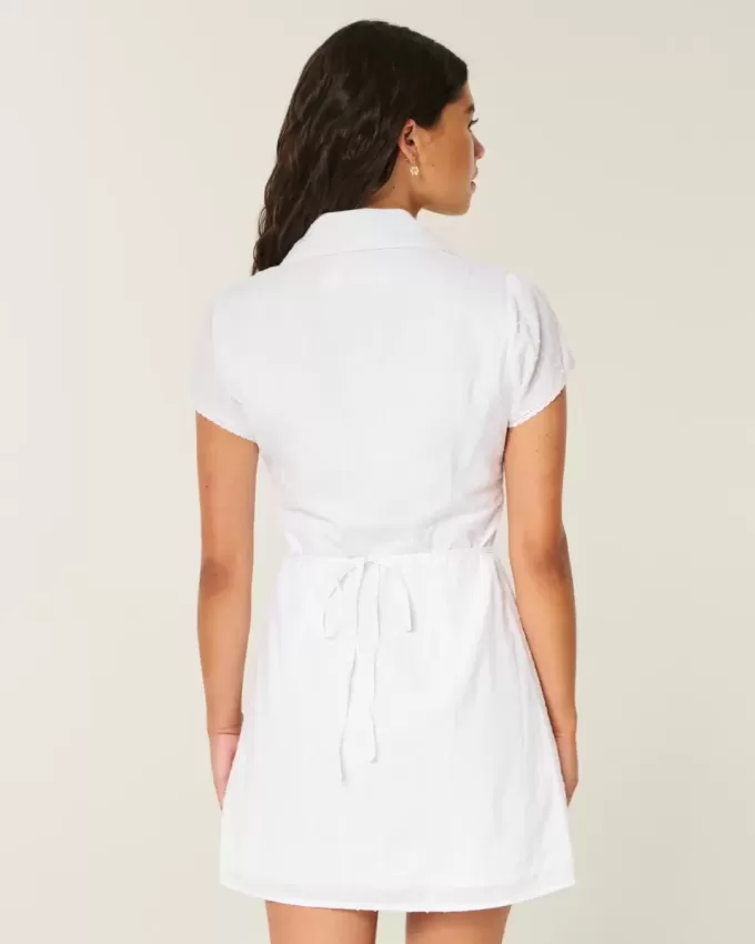 Short-Sleeve Shirt Dress Short-Sleeve Shirt Dress