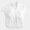 Short-Sleeve Stretch Poplin Button-Through Shirt Short-Sleeve Stretch Poplin Button-Through Shirt