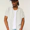 Short-Sleeve Textural Stripe Shirt Short-Sleeve Textural Stripe Shirt