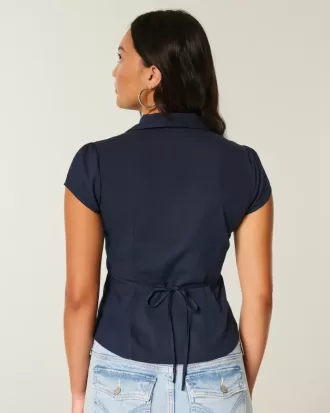 Short-Sleeve Tuxedo Shirt