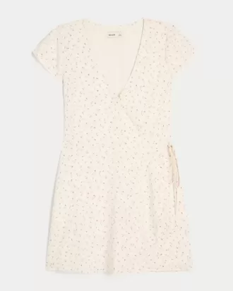 Short-Sleeve Wrap Dress Short-Sleeve Wrap Dress