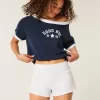 Side Stripe Fleece Mini Shorts