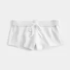 Side Stripe Fleece Mini Shorts