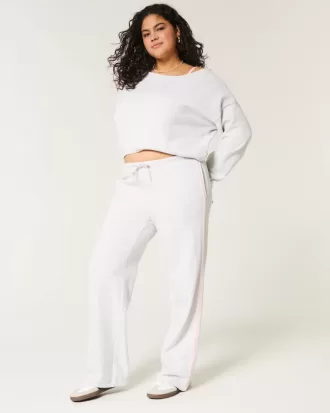 Side-Stripe Straight Sweatpants