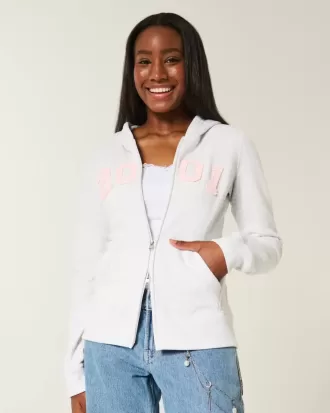 Slim 2001 Graphic Zip-Up Hoodie