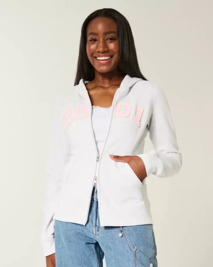 Slim 2001 Graphic Zip-Up Hoodie Slim 2001 Graphic Zip-Up Hoodie