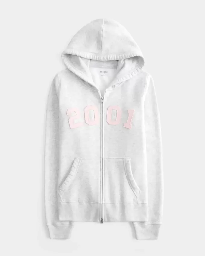 Slim 2001 Graphic Zip-Up Hoodie Slim 2001 Graphic Zip-Up Hoodie