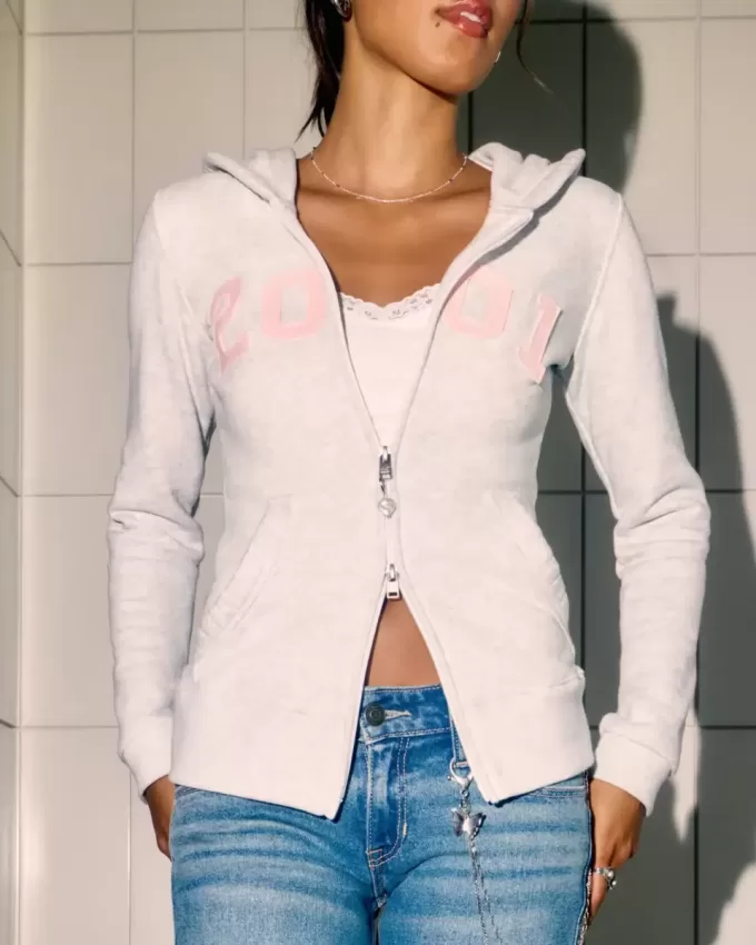 Slim 2001 Graphic Zip-Up Hoodie Slim 2001 Graphic Zip-Up Hoodie