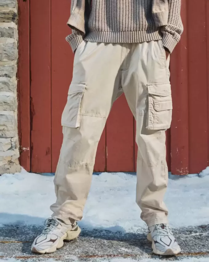 Slim Straight Cargo Pants
