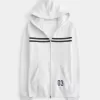 Slim Striped Zip-Up Hoodie Slim Striped Zip-Up Hoodie