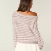 Slouchy Off-the-Shoulder Sweater