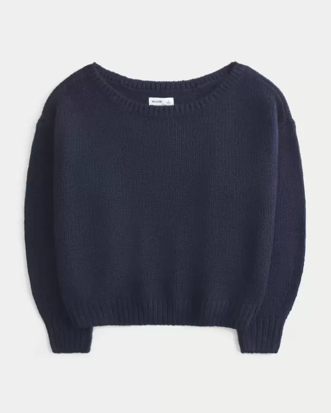 Slouchy Off-the-Shoulder Sweater