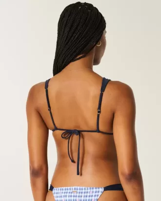 Smocked Over-the-Shoulder Triangle Bikini Top Smocked Over-the-Shoulder Triangle Bikini Top