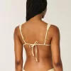 Smocked Over-the-Shoulder Triangle Bikini Top Smocked Over-the-Shoulder Triangle Bikini Top